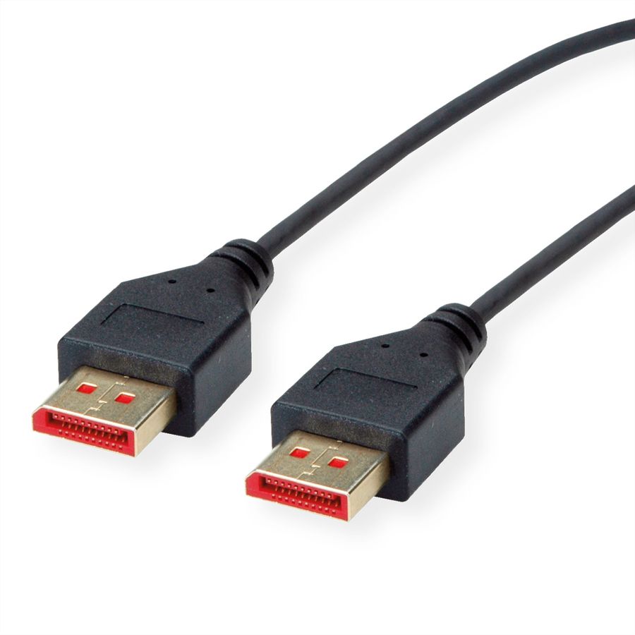 ROLINE Câble DisplayPort v1.4, DP M - DP M, SLIM, noir, 1 m