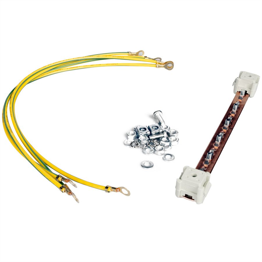 ROLINE Rail d'équipotentialité, 220mm, câble de mise à la terre