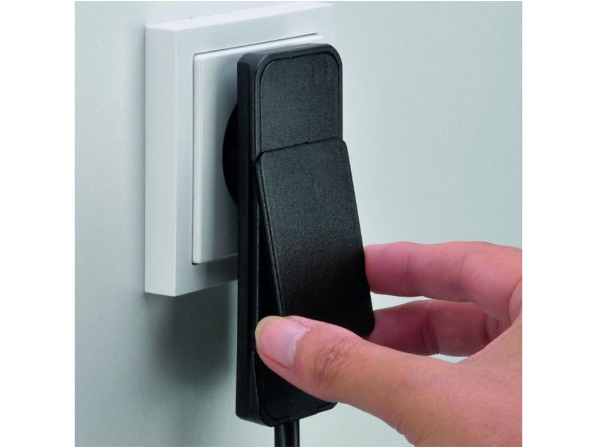 BACHMANN SMART PLUG Fiche de montage extra plate, noir