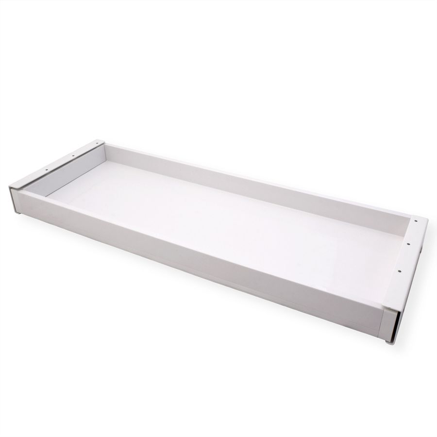 VALUE Tiroir sous bureau ultra-mince, grand modèle, blanc