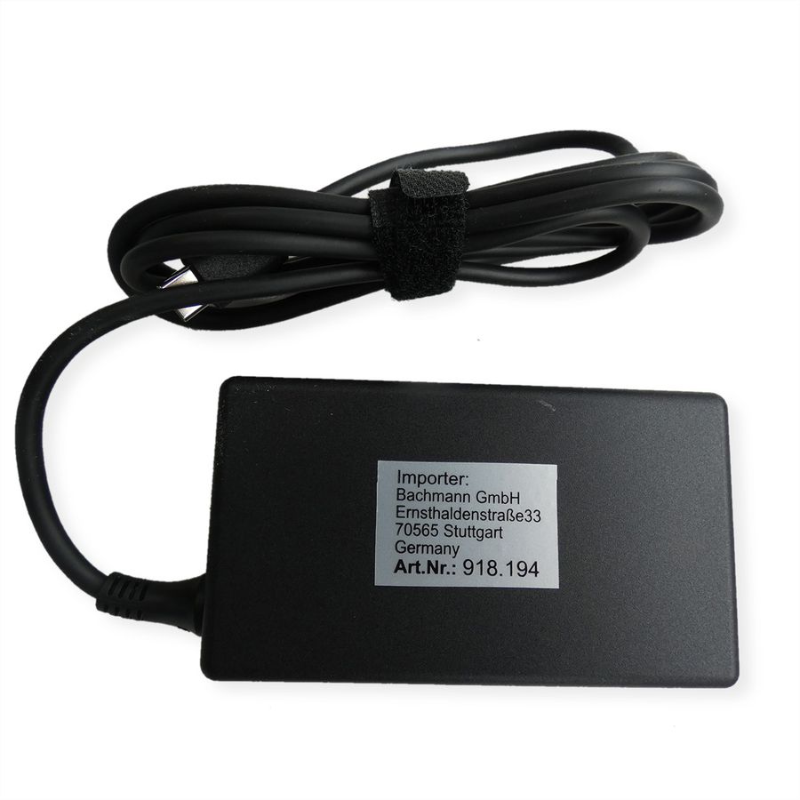 BACHMANN Adaptateur chargeur 65W AC USB Type C, Mesure p.Ph.3m H05VV-F 5G4 CEE3x32A Lan