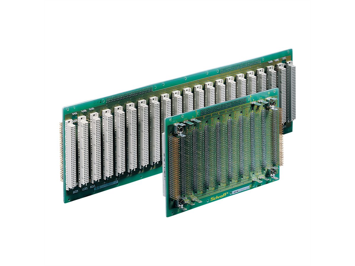 SCHROFF Carte-mère avec 90 lignes de signaux traversantes, 21 slots, pas de 4 HP, C96F