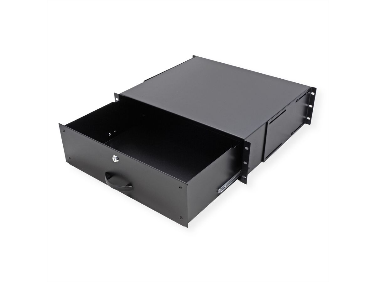 ROLINE 19" Tiroir pour clavier 3U, 400P verrouillable noir