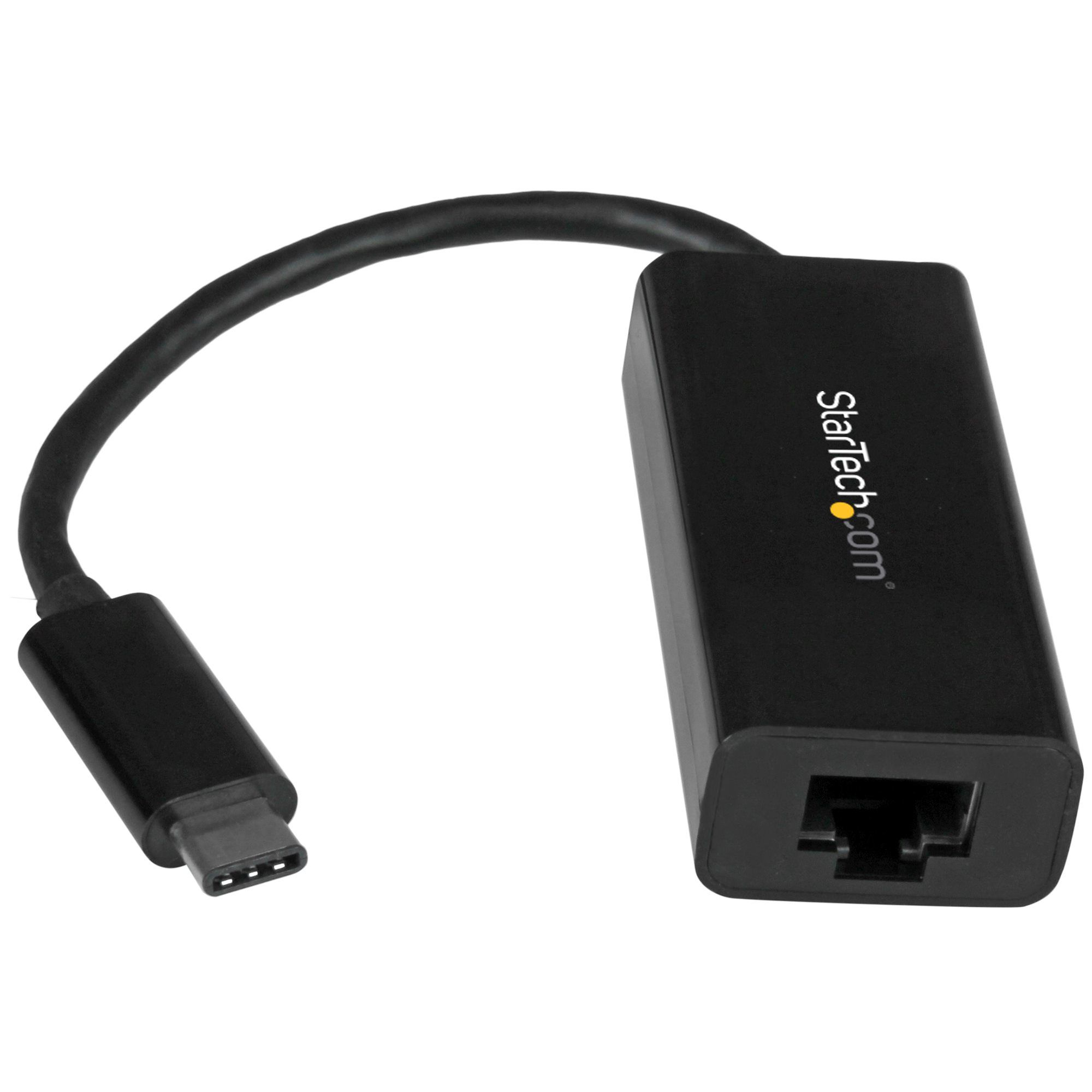 StarTech.com Adaptateur USB-C vers Gigabit Ethernet - Noir - Compatible Thunderbolt 3 - Windows et Mac - Convertisseur Réseau LAN RJ45