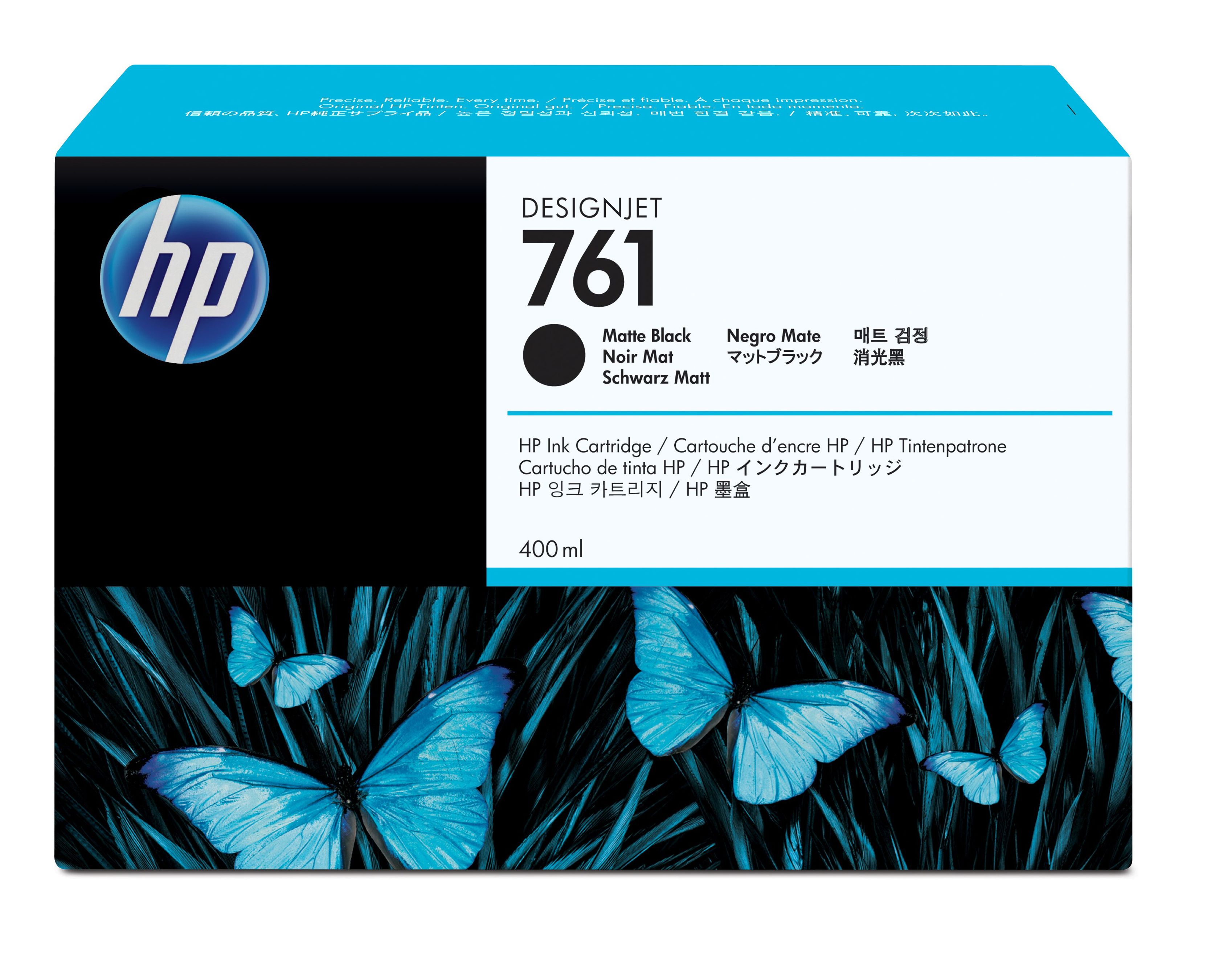 HP 761 cartouche d'encre DesignJet noir mat, 400 ml