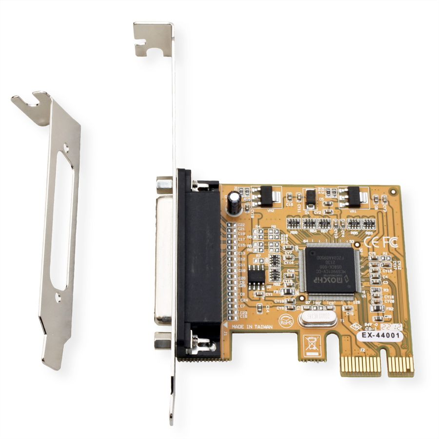 EXSYS EX-44001 PCIe x1 LP 1x parallèle EPP avec cache LowProfile