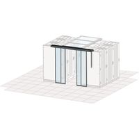 Porte coulissante automatique pour le confinement d'allée SCHROFF, 1200W, RAL 7021