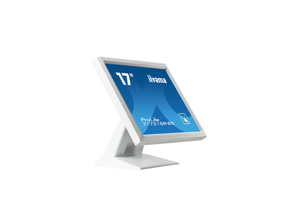 iiyama ProLite T1731SR-W5 écran plat de PC 43,2 cm (17") 1280 x 1024 pixels TN Écran tactile Blanc