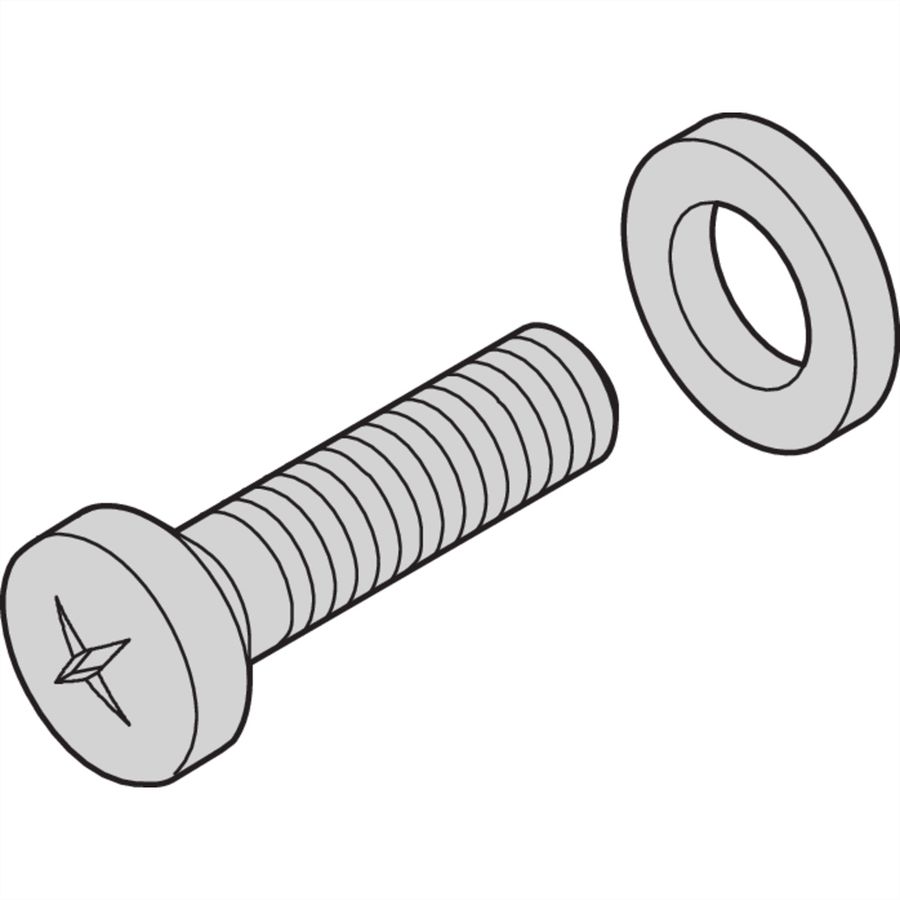 SCHROFF Vis (M5 x 10) et rondelle (D5)