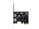 EXSYS EX-11192 Carte PCIe 2 ports USB 3.2 Gen 1 avec Self Power