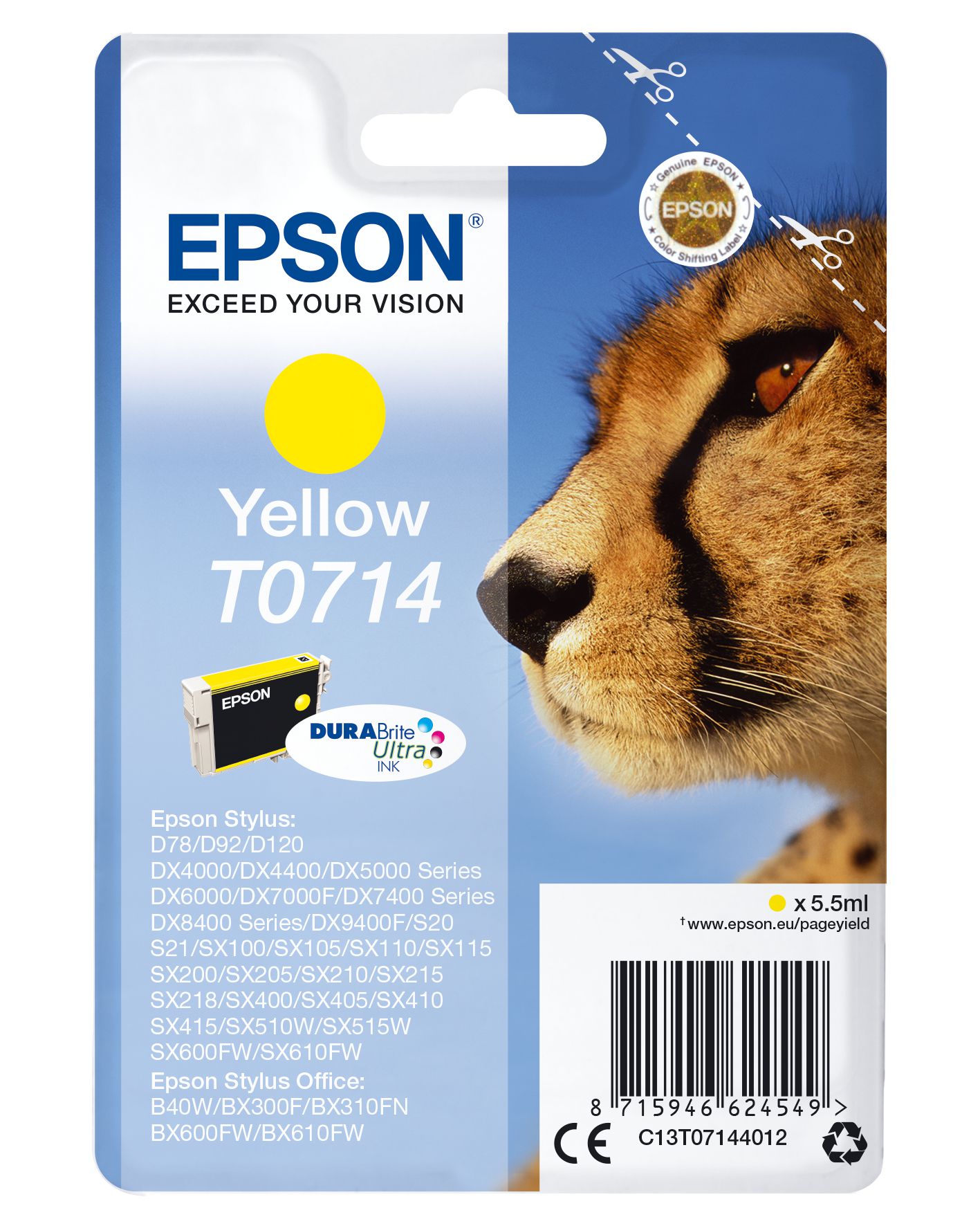 Epson Cartouche "Guépard" - Encre DURABrite Ultra J