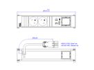 BACHMANN POWER FRAME 2xUTE 1xCM 1xUSB A/C 22W 0,2m GST18