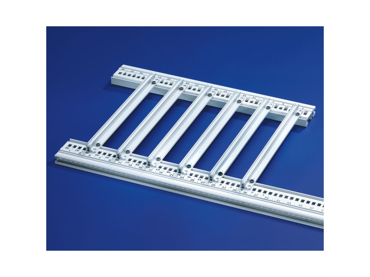 Accessoire pour rail de guidage SCHROFF pour circuits imprimés lourds, extra-fort, aluminium, 280 mm, largeur de rainure 2 mm, argent