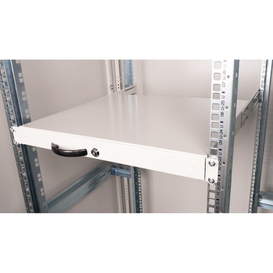 ROLINE 19" Tiroir pour clavier 1U, 400P fermable gris