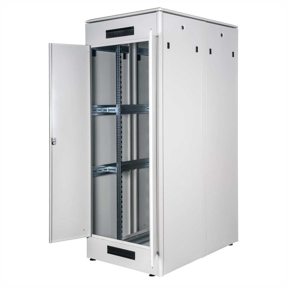 ROLINE 19" Baie réseau Pro 42U, 800x1200 LxP Porte verre gris