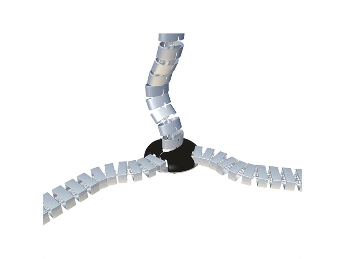 BACHMANN Distributeur Easy-Switch avec raccordement vertical Kabelschlange® Premium noir