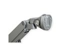 ROLINE Support double LCD, fixation sur bureau, vérin à gaz, 5 articulations, 17-23", jusqu'à 2x 9 kg, argent