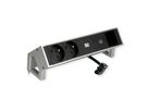 BACHMANN DESK2 2xUTE 1xUSB C 30W 1xCM 0,2m GST18 INOX