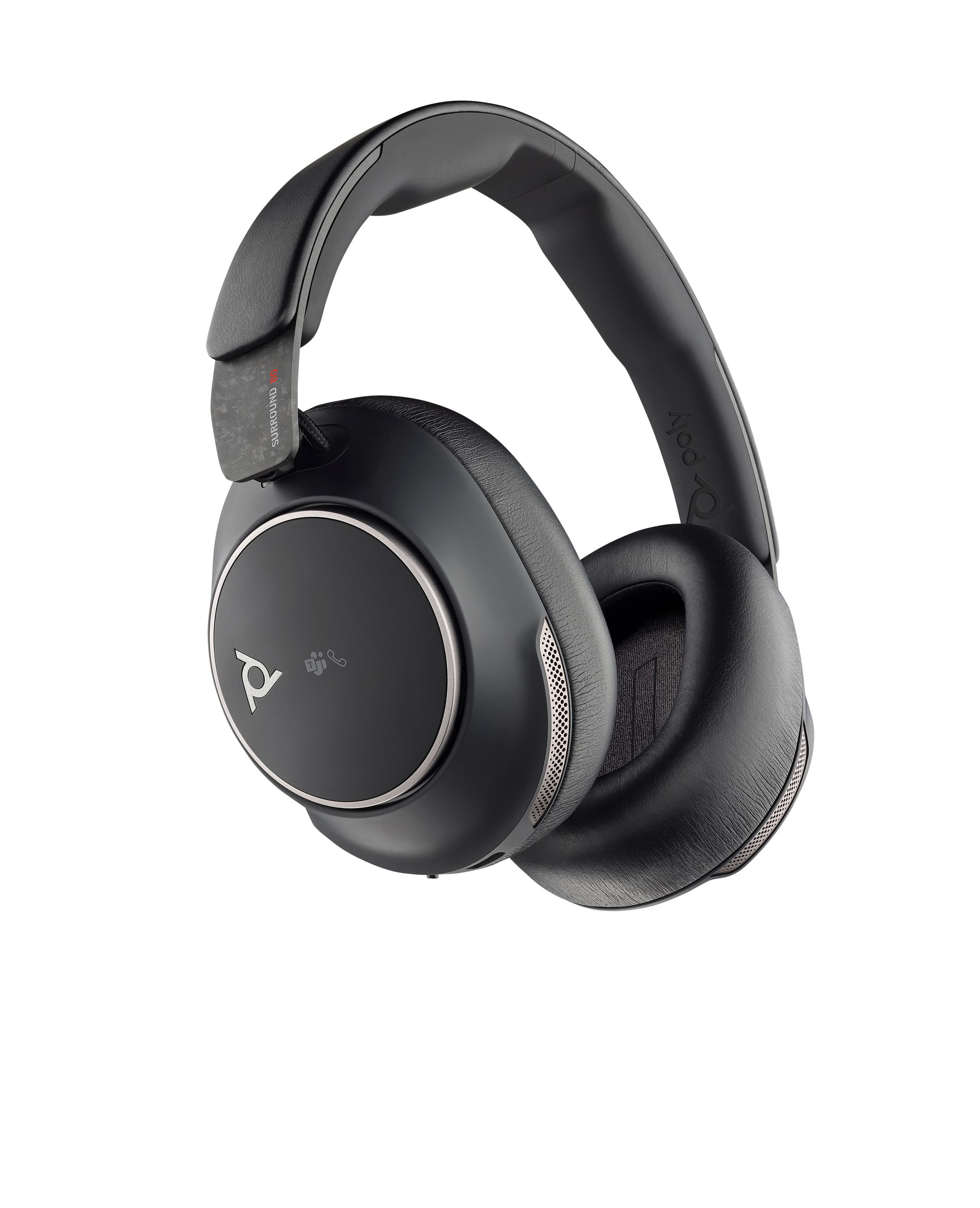 HP Poly Micro-casque Poly Voyager Surround 80 UC USB-C certifié Microsoft Teams + adaptateur USB-C/A