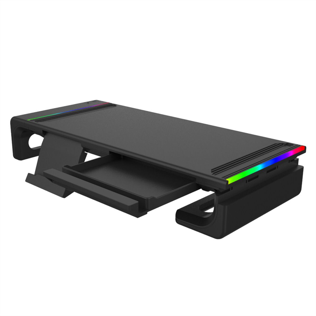 ANTEC MS100 CyberDeck RGB Support pour ordinateur portable et écran, jusqu'à 30 kg