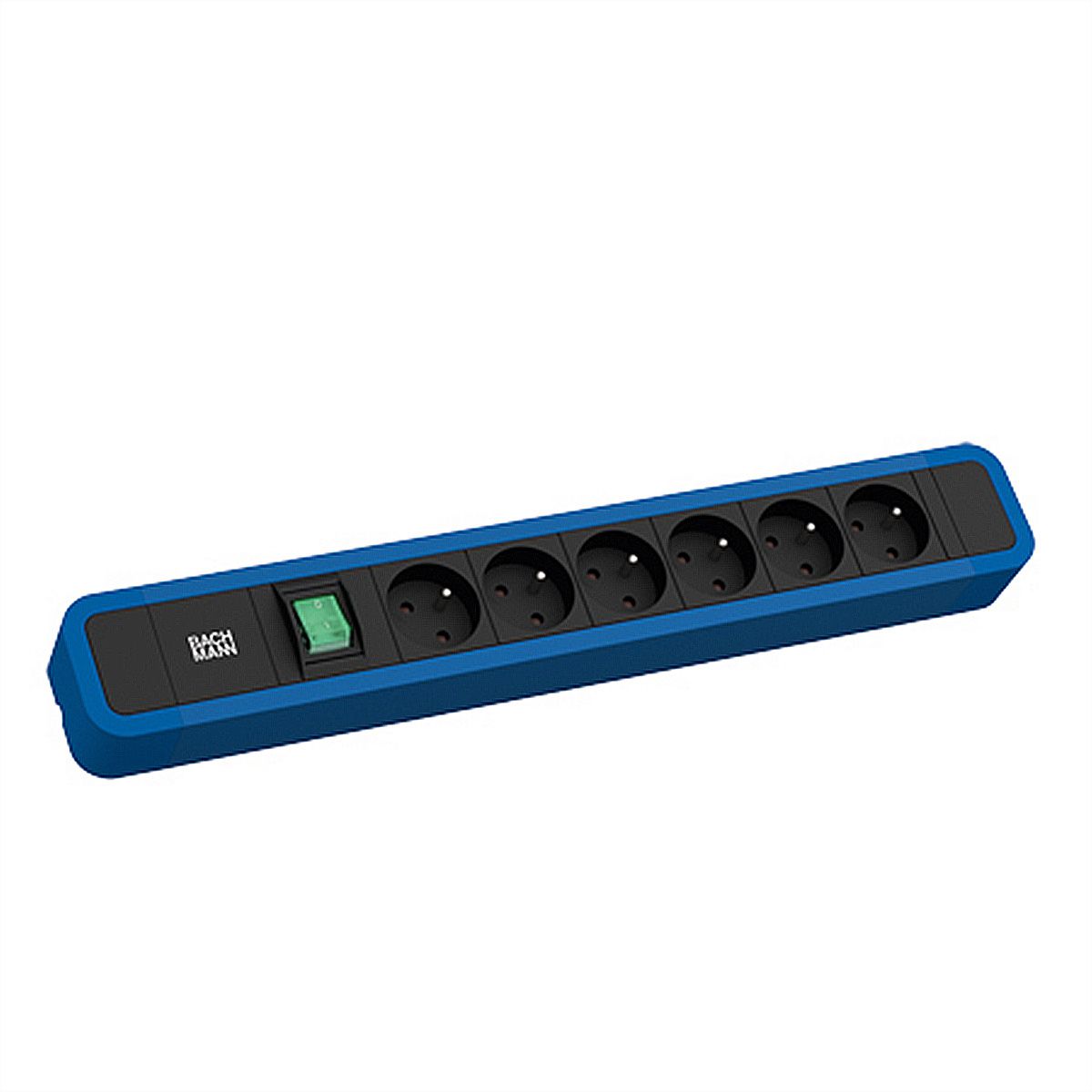 BACHMANN PRIMO 2 6xUTE 1xinterrupteur 2,0m CEE7/7 RAL5010