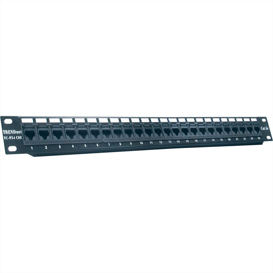 TRENDnet TC-P24C5E Panneau de brassage 24 ports Cat5/5e non-blindé