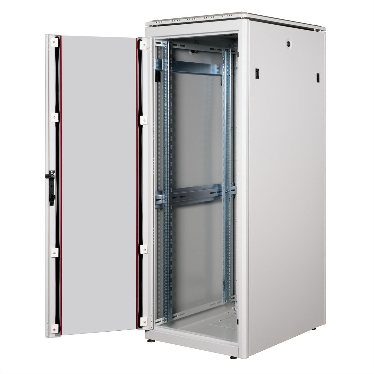 ROLINE 19" Baie réseau Pro 32U, 600x800 LxP Porte verre gris