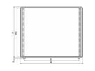 SCHROFF Comptec 19" Desktop Case, non blindé, capot alu, 12 U, 84 HP, 600 mm