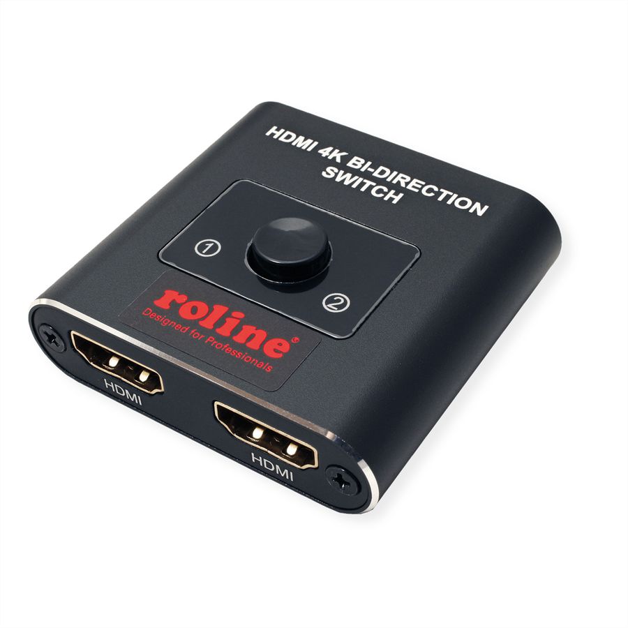 ROLINE Switch HDMI bidirectionnel 4K, 2 ports