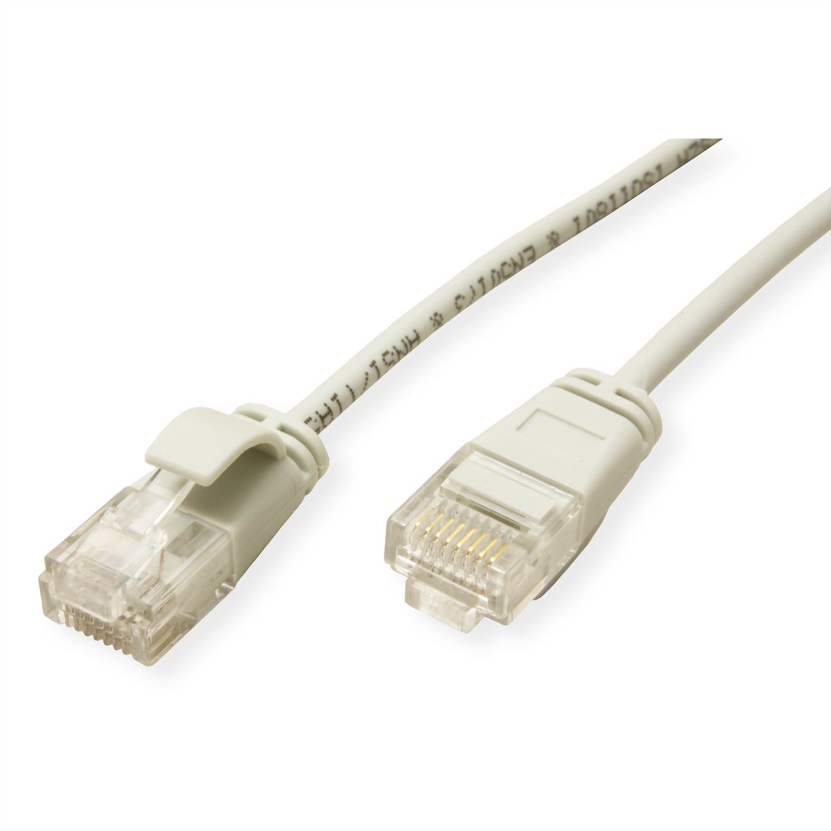 ROLINE Cordon Data Center UTP Cat.6A (Classe EA), LSOH, slim, gris, 2 m