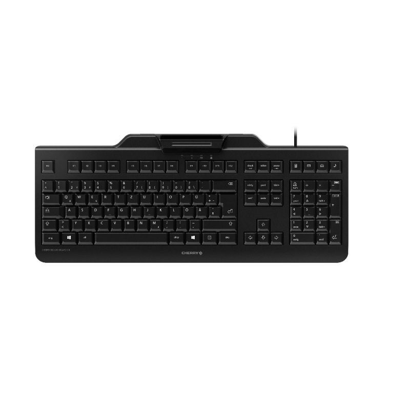 CHERRY SECURE BOARD 1.0 Clavier filaire, lecteur cartes à puce, noir, USB