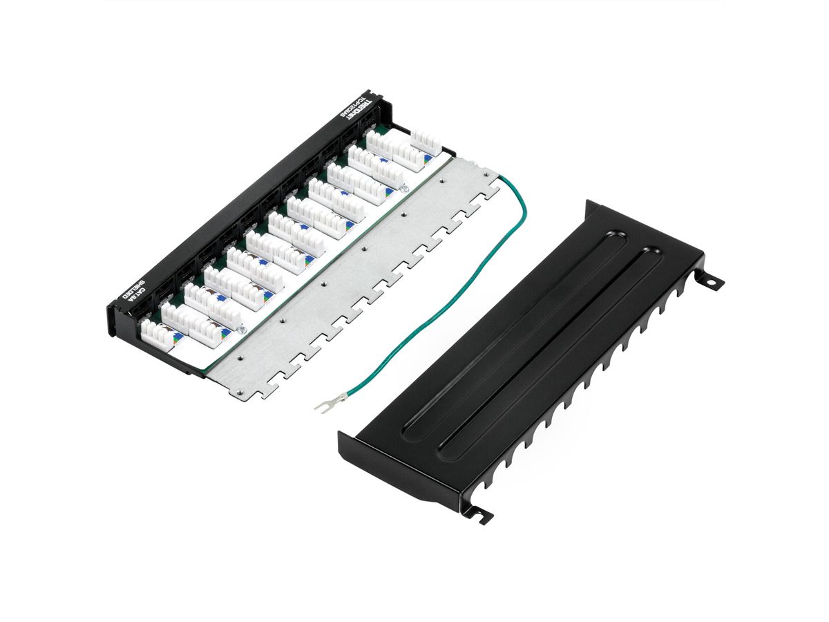 TRENDnet TC-P12C6AS Panneau de brassage renforcé à 12 ports Cat6A