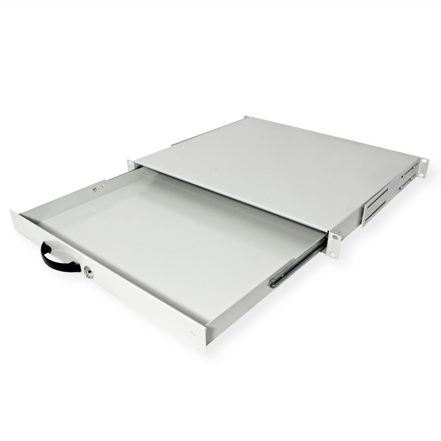ROLINE 19" Tiroir pour clavier 1U, 400P fermable gris