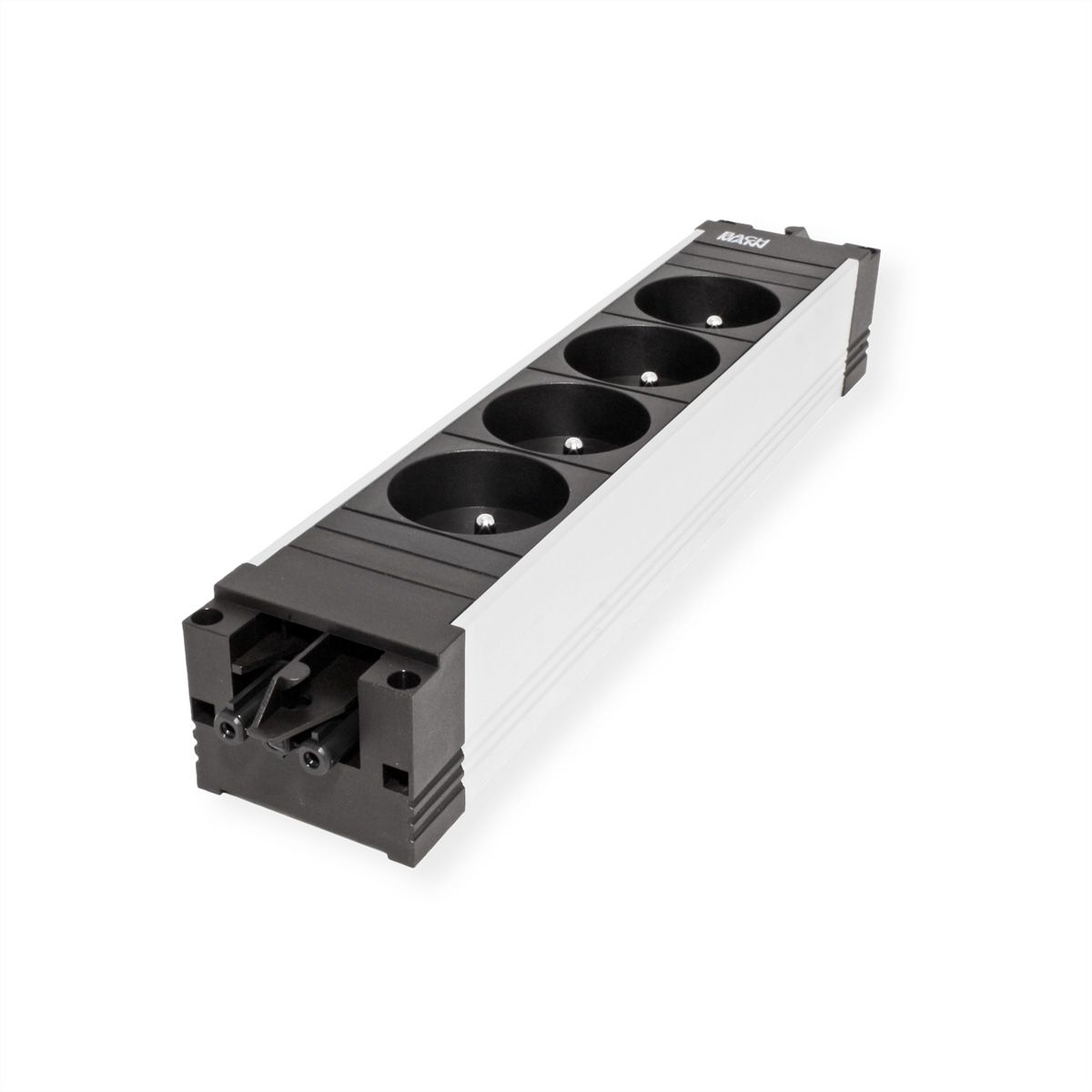 BACHMANN STEP ALU 4xUTE 35° GST18, Prise CEE 32A bleue, mesure