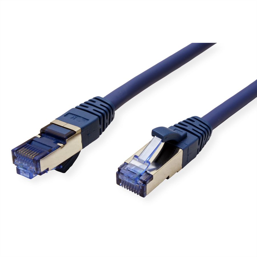 Cordon VALUE Cat.6A (Classe EA) / 10 Gigabit S/FTP, LSOH, bleu, 5 m