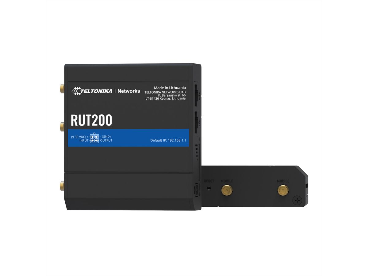 TELTONIKA RUT200 LTE/4G/3G/2G Routeur industriel WiFi