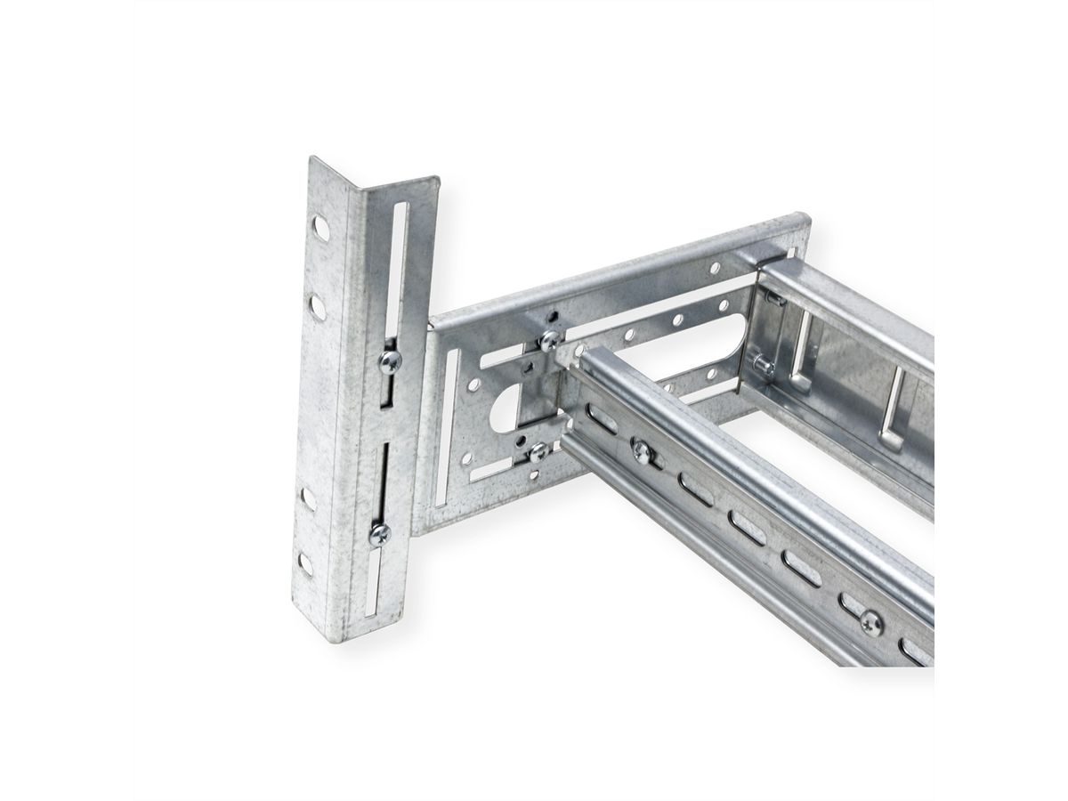 ROLINE 19" Support rail DIN 4U, 175x483x215 HxLxP