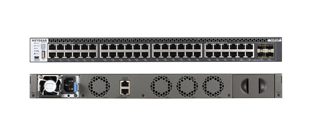 NETGEAR M4300-48X/US/EME Géré 10G Ethernet (100/1000/10000) 1U Gris