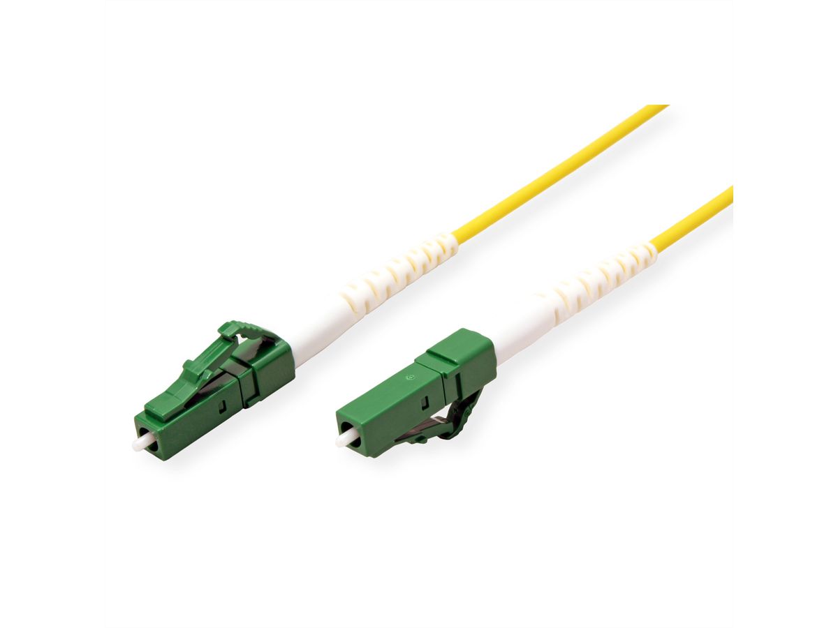 ROLINE Câble réseau à fibre optique 9/125µm OS2, LC/LC APC, LSOH, simplex, jaune, 2 m