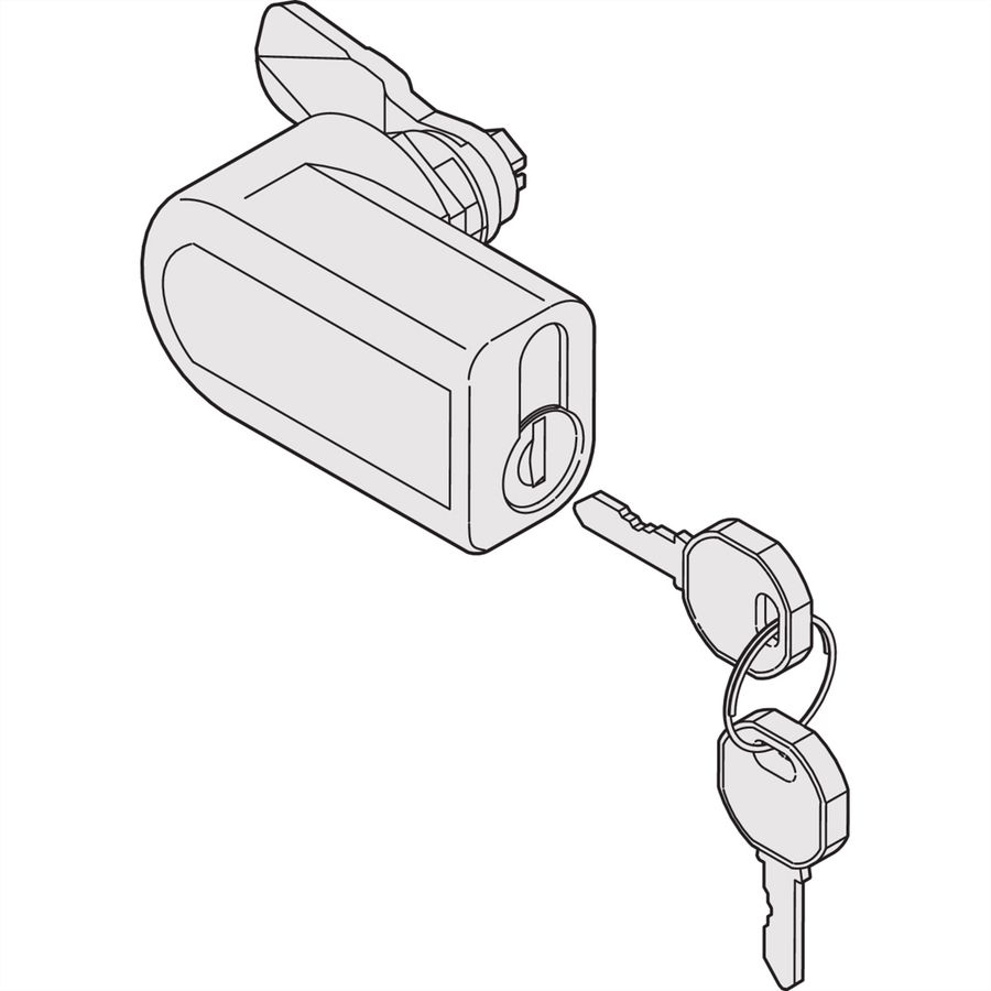 SCHROFF Aisle Containment Lock pour porte coulissante manuelle