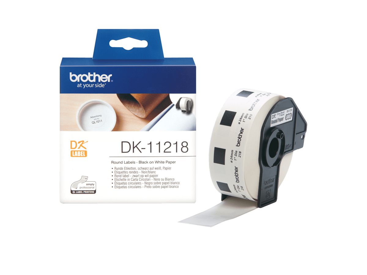 Brother DK-11218 étiquette à imprimer Blanc