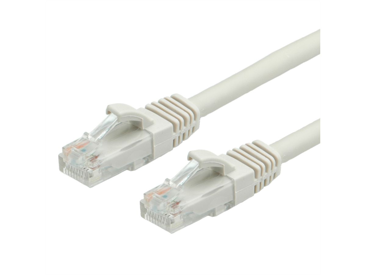 Cordon VALUE Cat.6A (Classe EA) / 10 Gigabit UTP, gris, 15 m