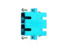 TELEGÄRTNER  Coupleur SC Duplex, Multimode, Manchon en céramique, boîtier en plastique, turquoise