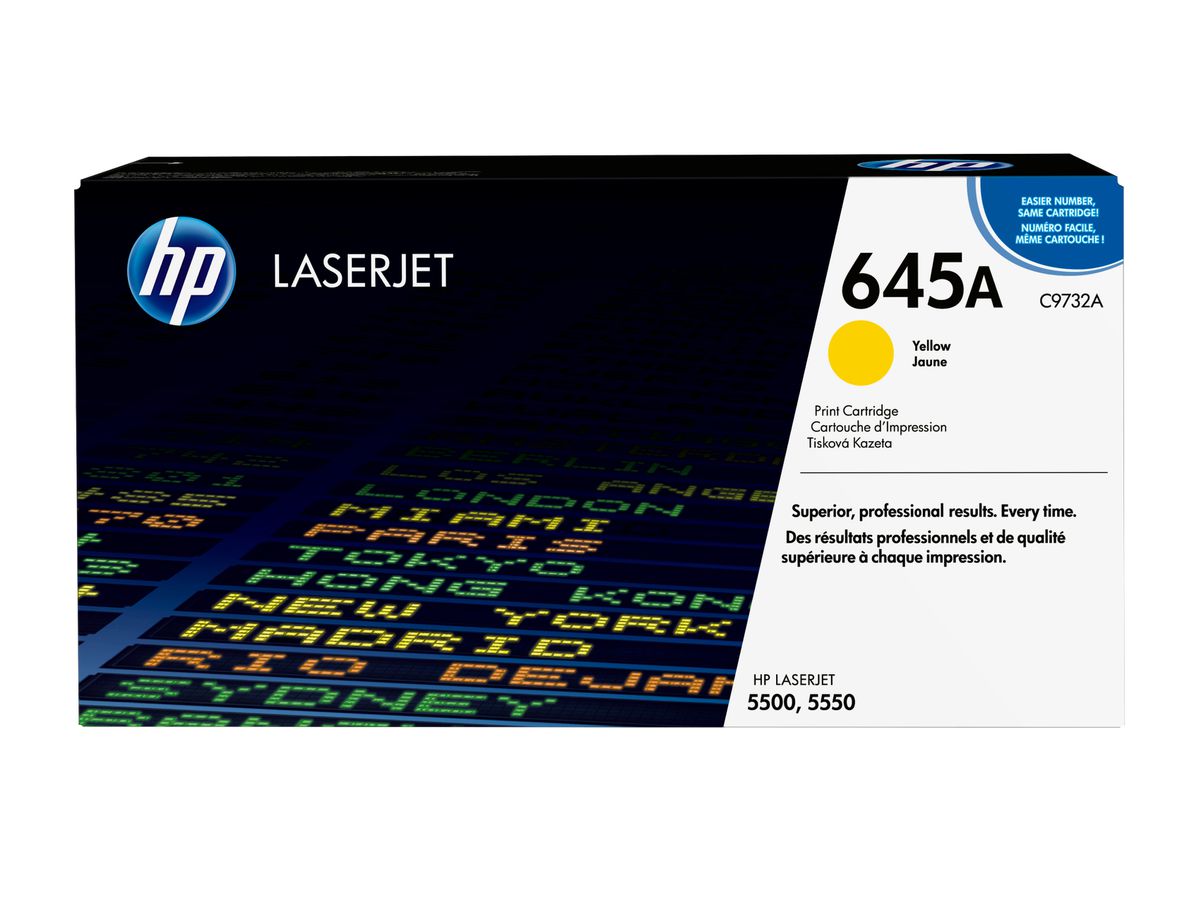 HP 645A toner LaserJet jaune authentique