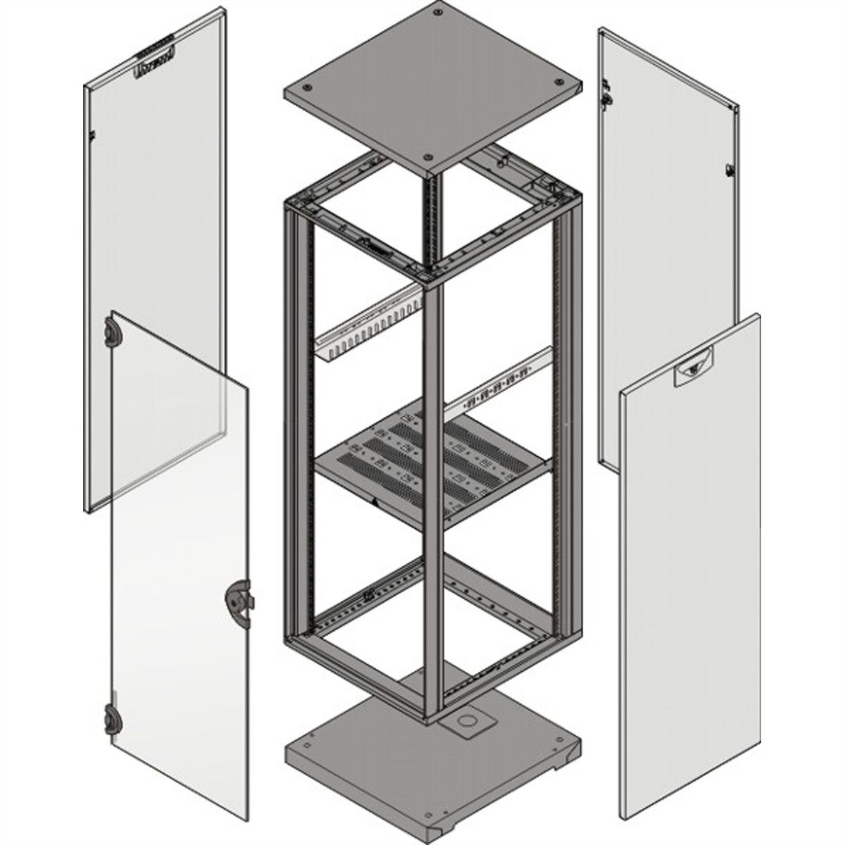 SCHROFF Novastar Kit de joints, IP 40, 25 U à 47 U