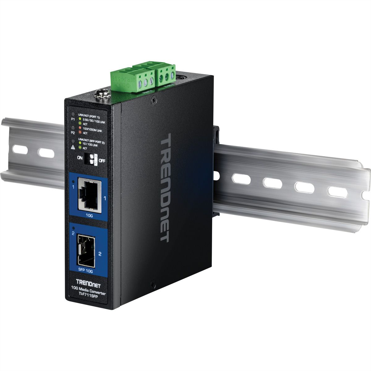 TRENDnet TI-F711SFP Convertisseur industriel de médias SFP+ 10G