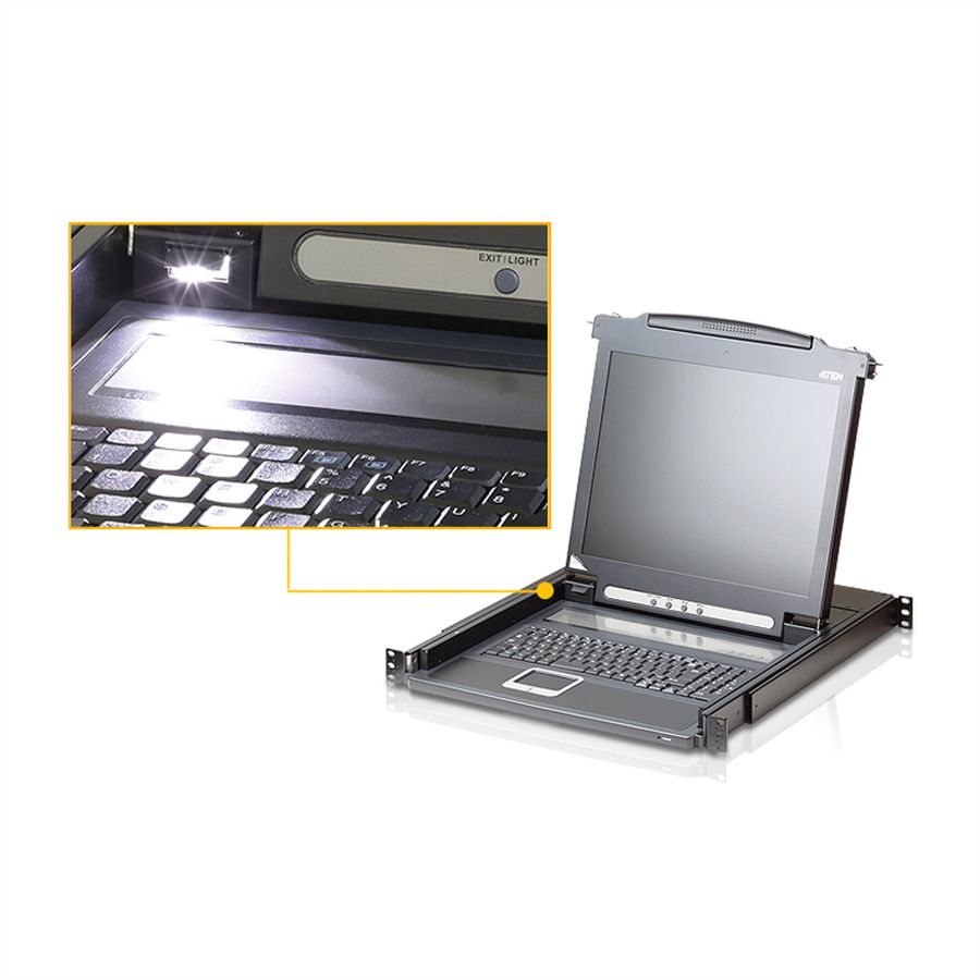 ATEN CL1000N Console KVM, LCD 19", VGA, PS/2, FR-Layout