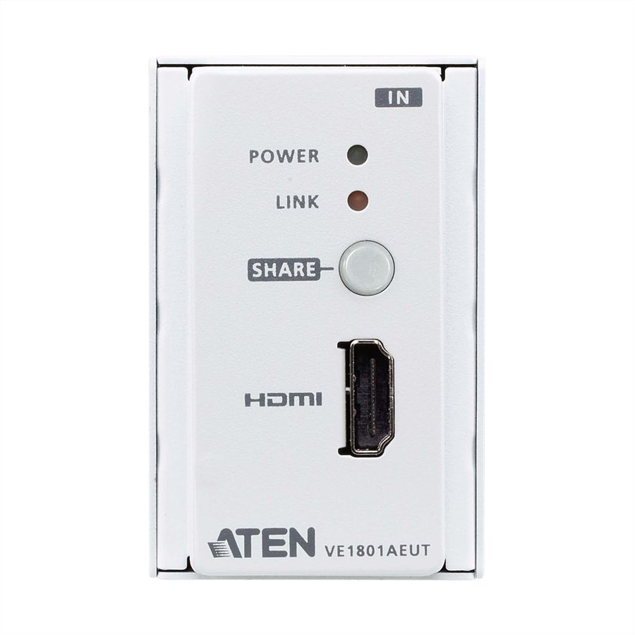 ATEN VE1801EUT Émetteur HDMI HDBaseT-Lite avec plaque murale UE
