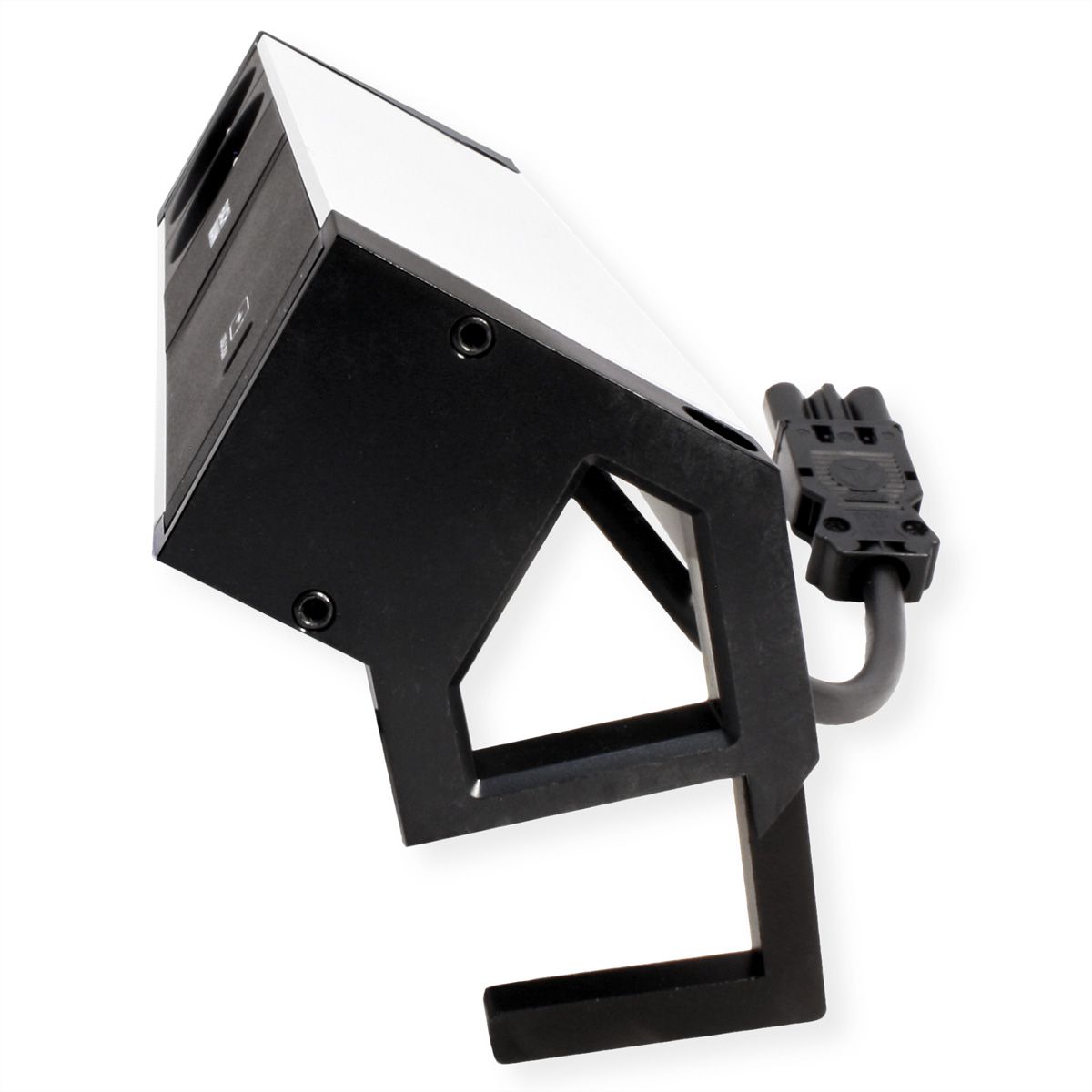 BACHMANN DESK2 ALU BLACK 2xUTE 1xUSBC 60W 0,2m GST18