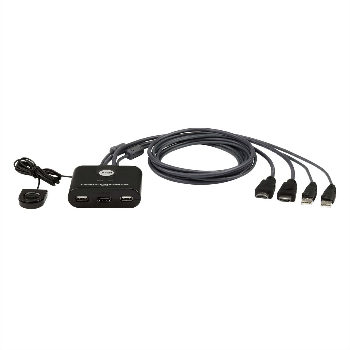 ATEN CS22HF Commutateur KVM câblé FHD HDMI à 2 ports